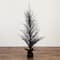 5ft. Pre-Lit LED Halloween Black Twig Artificial Fall Tree in Burlap Planter